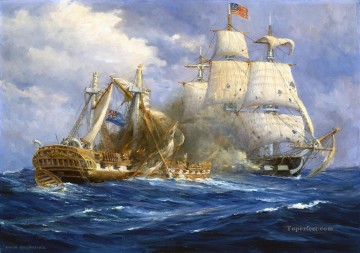 海戦 Painting - アメリカへの海戦
